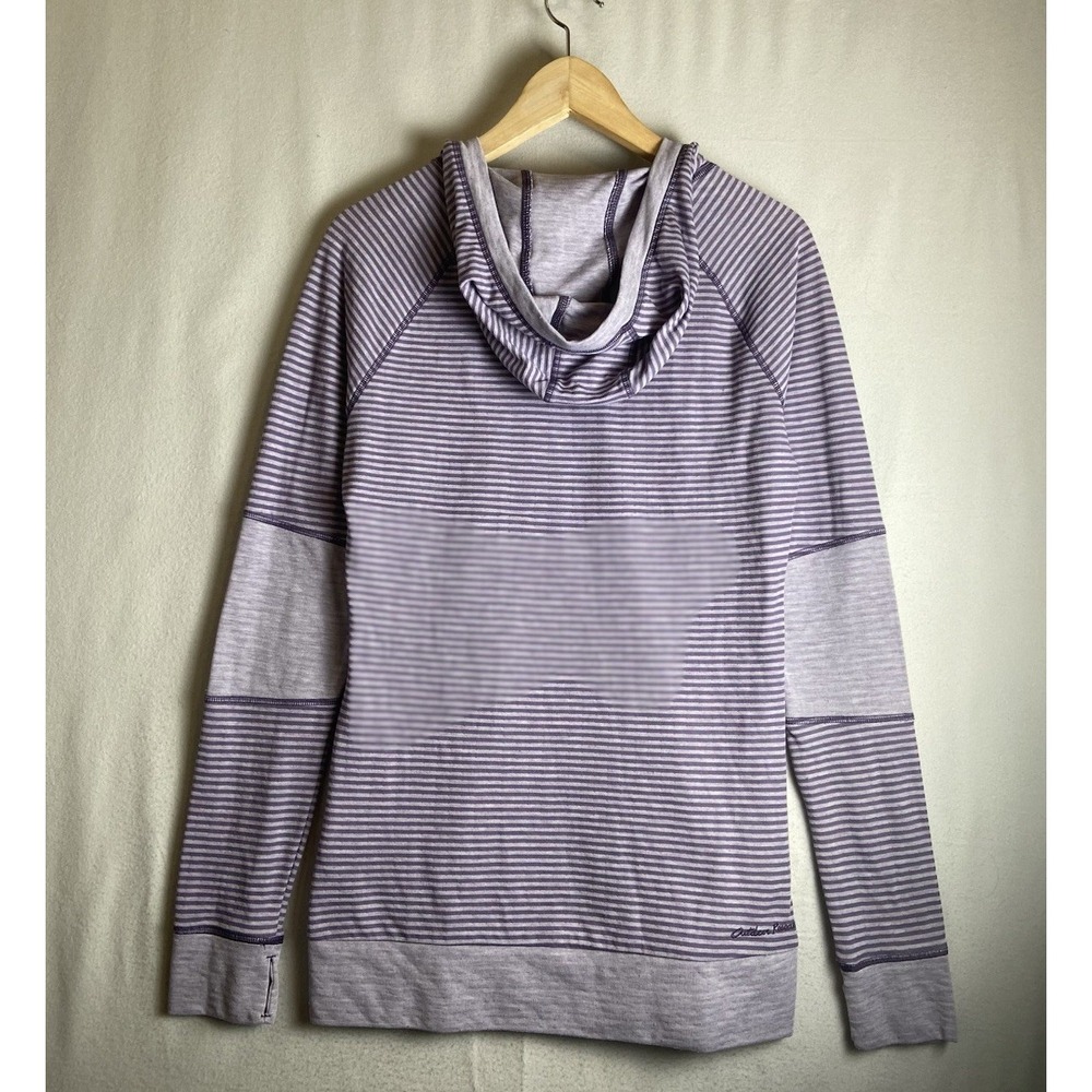 Outdoor Research Umbra Hoody Women's Stripe  Fig Purple Size Medium Top - Picture 3 of 9